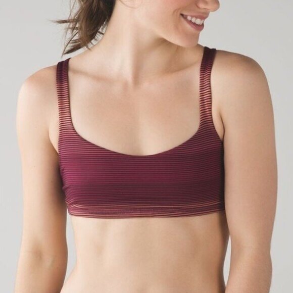Lululemon Free To Be Bra Simply Radiant Pink Paradise Black Red Grape Size 6 - Picture 2 of 10